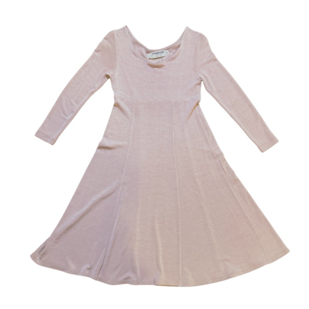 Tapemeasure New York Mauve Fit & Flare Long Sleeve Dress Women’s Size M in EUC